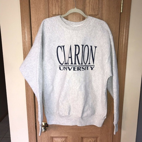 Vintage The Cotton Exchange Sweatshirt Heavy 3XL Gray Clarion University